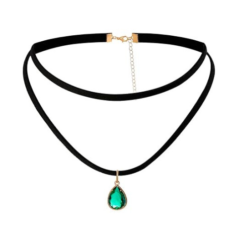 JJDreams Collier ras du cou noir pour femme, collier ras du cou en velours gothique, collier ras du cou rétro gothique noir ajus