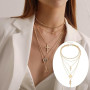 UJBVCX 73PCS Parure Bijoux Femme, Bracelet Femme, Bagues, Collier Femme Or, Ear Cuff, Boucles d'Oreilles Créoles, Lot de Fantais