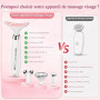 Appareil Anti Rides Visage Massage: 4-en-1 Appareil Massage Visage EMS avec 4 Têtes de Massage, 3 Modes LED, Fonction Chaleur 45