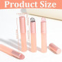 Ymapinc Lot de 4 pinceaux à lèvres réutilisables en silicone avec couvercle Rose