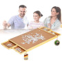 Floordirekt Yukon Table puzzle portable avec tiroirs, 76 x 57 cm, pour puzzle jusqu'à 1000 pièces, en bambou et MDF