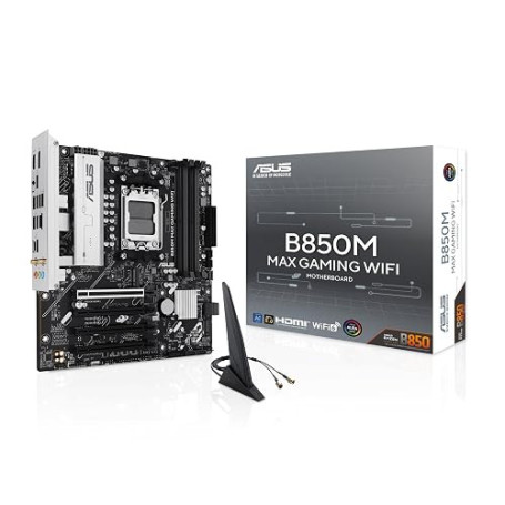 ASUS B850M Max Gaming WiFi AMD B850 Socket AM5 Micro ATX (MB ASUS B850M Max Gaming WiFi)