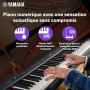 Yamaha P-225 Piano numérique léger et portable avec clavier Graded-Hammer-Compact à 88 touches et 24 voix instrumentales, en bla