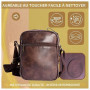 Coronel Tapiocca Bolso de Mano Para Hombre, Sac Bandoulière Noir