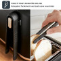 Tefal - Includeo - Grille-pain 2 fentes avec pinces magnétiques - Noir | Grille-pain 2 fentes extra-larges avec 7 niveaux de dor