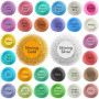 Waysroma Poudre de Mica 30 Couleurs*5g,Set de Pigments de Résine époxy Mica Powder Colorants pour Savon, Peinture, Gloss, Bougie