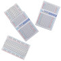 ELEGOO 3pcs Breadboard Carte d'Expérimentation 400 Points Platine d'Essai | PCB sans Soudure pour Arduino