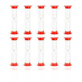 Sablier 1 Minute - Lot de 10 - Marque Française - Garantie