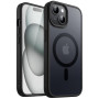 JETech Coque Mate Magnétique pour iPhone 15, Noir | Compatible avec MagSafe, Dos Translucide Mat, Étui Housse Protection Fine An
