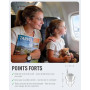 Naiicute Bouchon Oreille Avion Anti Pression 2 Paires - Préviter douleurs auditives et filtre les Bruit Génants, 25dB, Réutilisa