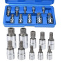 Drado Jeu de Douilles XZN 10pcs, Douilles Torx Mâle M4‑M18 pour Réparation