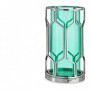 Bougeoir Argenté Bleu Métal verre (11,5 x 19,5 x 11,5 cm) 27,99 €