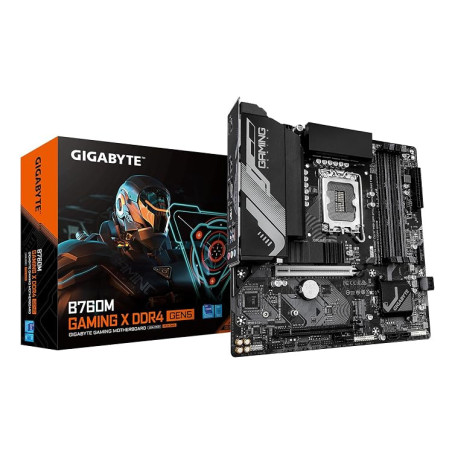 GIGABYTE B760M Gaming X DDR4 GEN5 Carte Mère – Compatible avec Les processeurs Intel Core 14e génération, VRM 8+1+1 Phases, Jusq