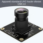 innomaker 1080P USB2.0 Caméra UVC, 130°, Plug & Play pour PC, Raspberry Pi, Jetson Nano et SBC. Compatible avec Windows, Linux,