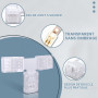 Innfeeltech Connecteur rapide du fil du connecteur de bande de 10 pièces pour 8MM 3 épingles de lumière LED, bande double latéra