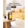 Dreo Chauffage d'appoint, chauffage electrique soufflant economique avec thermostat, minuterie 1-12H, mode éco, chauffage cérami