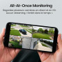 aosu D1 Max 4K Caméra Surveillance WiFi Extérieure sans Fil, Kit 4 Caméras | 8MP Caméra Solaire, PTZ 360° PIR + IA Suivi Auto Dé
