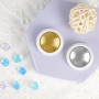 LOPHE 2PCS Poudre Chrome Ongle, Effet Miroir Métallique, Or Argent | Poudre Pigmentée avec Paillettes, Brillant Miroir, pour Déc