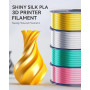 SUNLU PLA+ Silk Filament, Brillante Filament 3D en soie Métallique | Filament d'imprimante 3D SILK PLA PLUS haute résistance, Bo