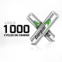 Energizer Recharge Power Plus Piles Rechargeables AAA (Lot de 8) - 700 mAh | NiMH - pré-chargées - Puissance Longue durée - 1000