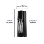 Sodastream TERRA Machine à Soda 1 Bouteille 1L + Cylindre 60L Noire | Sodastream TERRA Machine à Eau Pétillante et Soda | 1 Bout