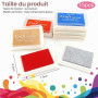 Ksvaye 15 Couleurs Encre Tampon Encreur Enfant Tampons Encreurs Multicolores Color Ink Inkpad Non Toxique Lavable Couleur Tampon
