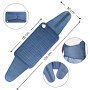 Coussin Chauffant Lombaire Electrique 126x30cm Ceinture Chauffante Bleu | 6 Modes Chauffage, 4 RéGlages Minuterie Chauffage Rapi