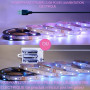 MUSUNIA Bande LED à piles - 2 m - RGB 5050 - Fonctionne avec piles ou USB - Intensité variable à distance - 16 couleurs - Découp