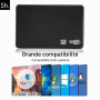 SH. Boîtier Disque Dur Externe 2,5" SATA USB 3.0, boitier Externe HDD SSD | Compatible Disque Dur 2.5 Pouces SATA SSD/HDD, Vites