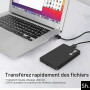 SH. Boîtier Disque Dur Externe 2,5" SATA USB 3.0, boitier Externe HDD SSD | Compatible Disque Dur 2.5 Pouces SATA SSD/HDD, Vites
