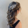 Épingle à Cheveux de Mariée, Rose Or Cristal Accessoires de Cheveux, Mariage Peigne de Cheveux de Bijoux Cheveux Perles Épingle 