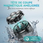 Kensen 6D Rasoir Tete Chauve Homme Autonomie 160 min Rasoir Crane Étanche | Tondeuse Crane Chauve sans Fil Rasoir Crane Homme Ch