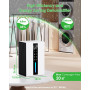 Deshumidificateur d Air Silencieux 1,8L – Déshumidificateur Electrique avec Mode Nuit Écran Éteint, 2 Vitesses + Dégivrage Auto,