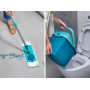 Leifheit Set Balai Serpillière Seau essoreur Power Clean M, 2 Housses | Technologie CleanBlade avec housses Micro Duo, largeur 3