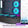 FOIFKIN F1 Boitier PC ATX - 6 Ventilateurs PWM ARGB préinstallés, boîtier d'ordinateur Moyen Tour, boîtier pc Gamer Tour complèt