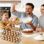 Grille de Refroidissement Pâtisserie, 4 Niveaux Grille Pâtisserie Pliable Gain de Place, Accessoire de Pâtisserie pour Gâteaux,