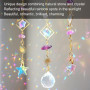 Arc-en-Ciel Attrape-Soleil en Cristal Coloré, Pendentif Suncatcher Soleil Cristal Décoration, Capteur Ornement pour Fenêtre Jard