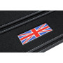 teileplus24 504 Tapis de Sol Exclusif avec Logo Union Jack pour Mini 3 3-Portes F56 2014-2024 Coutures décoratives