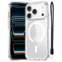 NEW'C Coque pour iPhone 17 Pro Magnétique Compatible MagSafe - Transparent | Coque + Cordon détachable, 6,3 pouces, Magnétique,