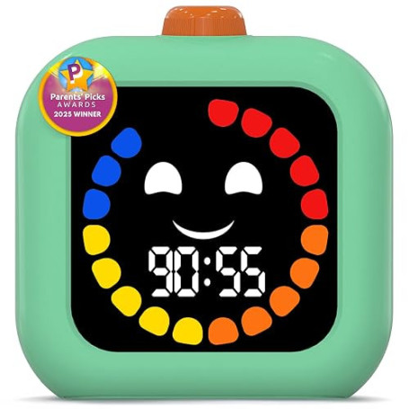 Minuteur Enfant Visuel Digital, Rituels Apaisants & Transitions | Rechargeable 99 Min Horloge, Chronomètre, Réveil - Timer Silen