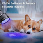Lepro Lampe UV 395nm Détecteur | 51 LEDs ultra-violet. Détecteur pour Traceurs Fluorescents Chien Chat Tapis Détecteur Urine Sco