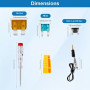 306 Pièces Set de Fusibles Voiture – Fusibles Auto 2A 5A 7.5A 10A 15A 20A 25A 30A 35A avec Testeur, Couleurs Variées