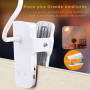 Akynite 3W Lampe de Lecture au Lit Rechargeable à Pince, Type C Charge, 5 Couleur et 5 Intensité, Lampe de Chevet Tactile sans F