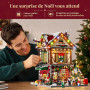 Lumibricks Vie de Ville Pub de Noël, Construction Modulaire avec Lumières LED Dynamiques, Musique de Noël et Audio Personnalisé,