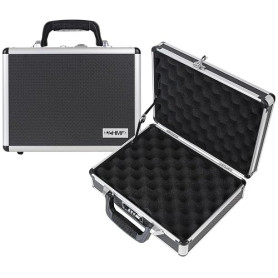 HMF 14401-02 Valise a Pistolet en Aluminium avec Serrure à Combinaison | 31 x 26 x 11 cm | Noir