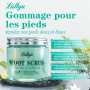 Liillya Gommage Corps & Pieds Naturel au Sel Marin, Arbre à Thé & Menthe Poivrée – Exfoliant Hydratant pour Peau Sèche, Talons &