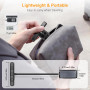 Gritin Lampe de Lecture 19LED Liseuse Clip Rechargeable Protection des Yeux | Gradation en Continu &3 Couleurs (Ambre/Blanc/Mixt