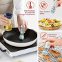 2pcs 180ML Bouteille d'huile avec pinceau distributeur huile pinceau | 2 en 1 bouteille huile avec brosse en silicone distribute