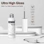 Vishine Gel Liner Nail Art Métallique Argent Or Bronze 2pcs – Effet Chrome Miroir 3D, Vernis Gel de Traçage avec Pinceau Fin pou