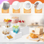 Umelee Présentoir Aperitif Buffet 6 PCS, Support Buffet en Acrylique à Fond Creux, Présentoirs pour Aliments, Desserts, Bijoux, 